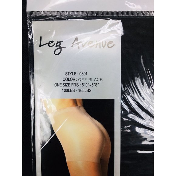 Vintage Leg Avenue Shaping Support Control Top Off Black One Size Deadst… - Picture 3 of 4